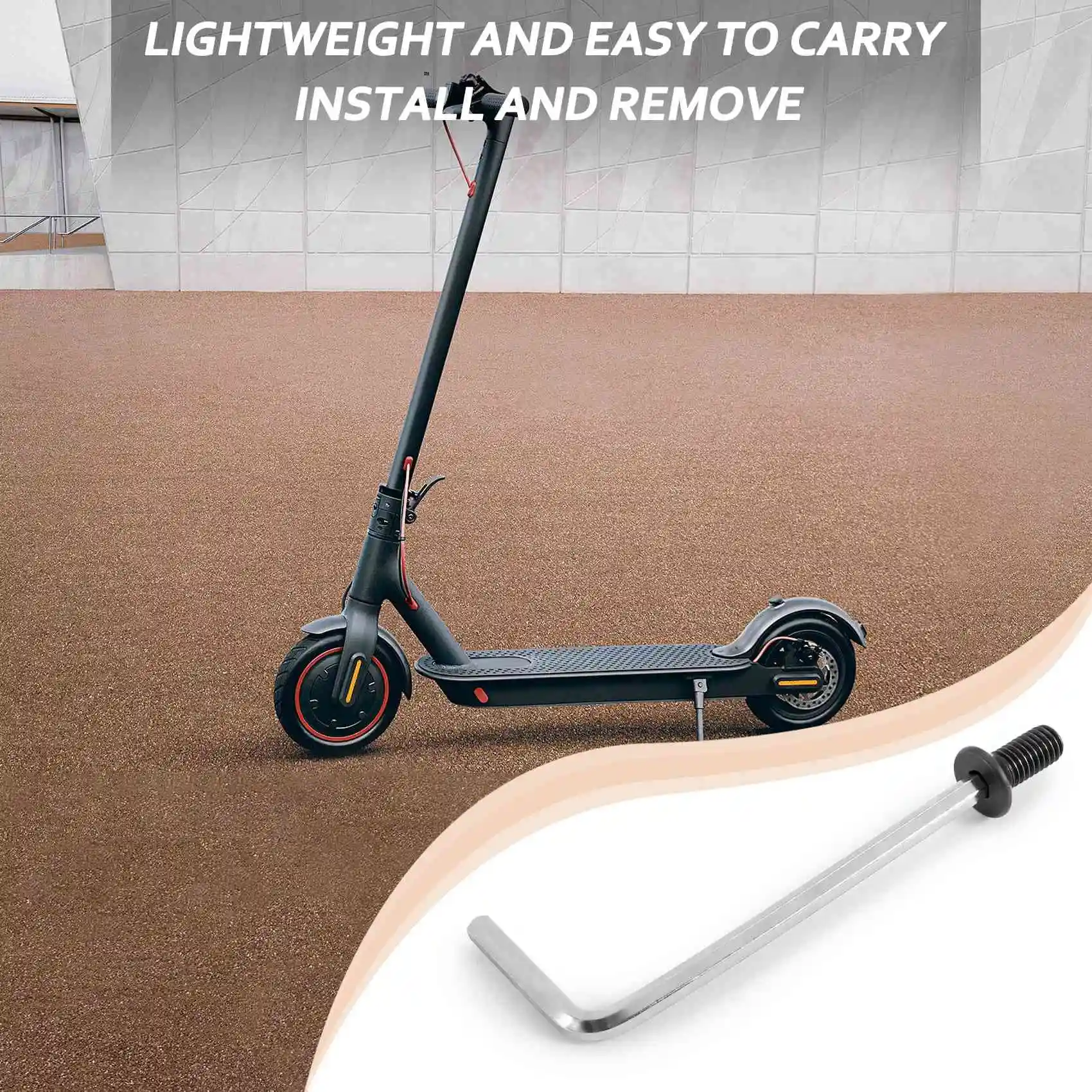 4 шт. винты и трубки для руля скутера с шестигранной ручкой