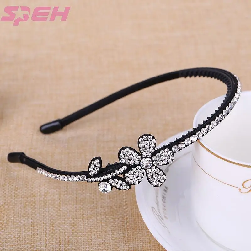 

Женские аксессуары для волос в форме цветка, обруч для волос с бриллиантами, оптовая продажа