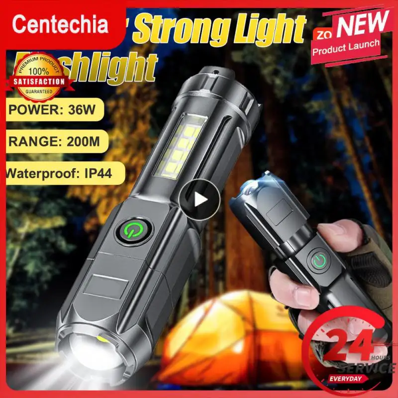 

Flashlight Led Portable Focusing Flashlight Long-range Flood Outdoor Lighting Lamp Lighting Flashlight Telescopic Rechargeable