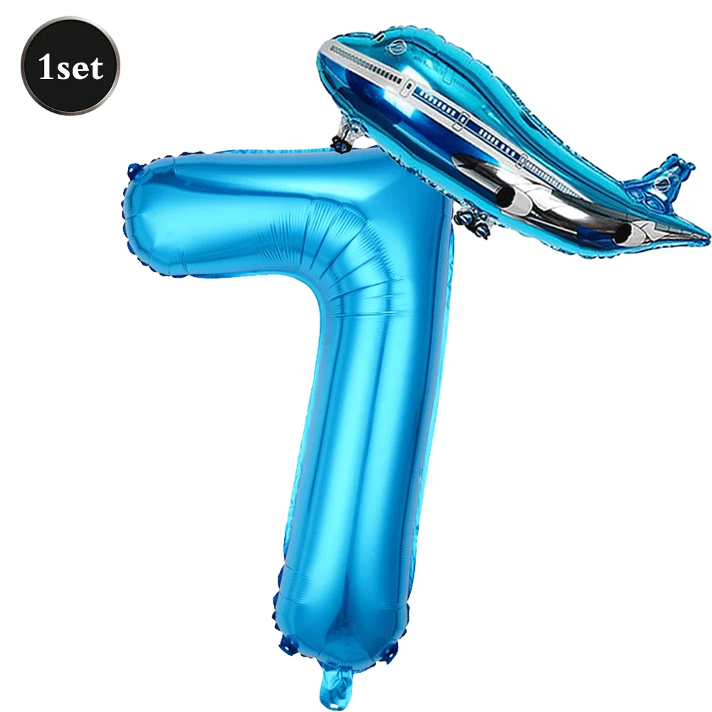 

Фольгированные шары-цифры EsenTroye голубые 32 дюйма