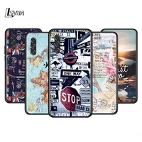 world map travel just go for samsung galaxy a90 a80 a70 a50 a40 a30 a30s a20s a20e a10 a10e a10s s8 s7 s6 edge phone case