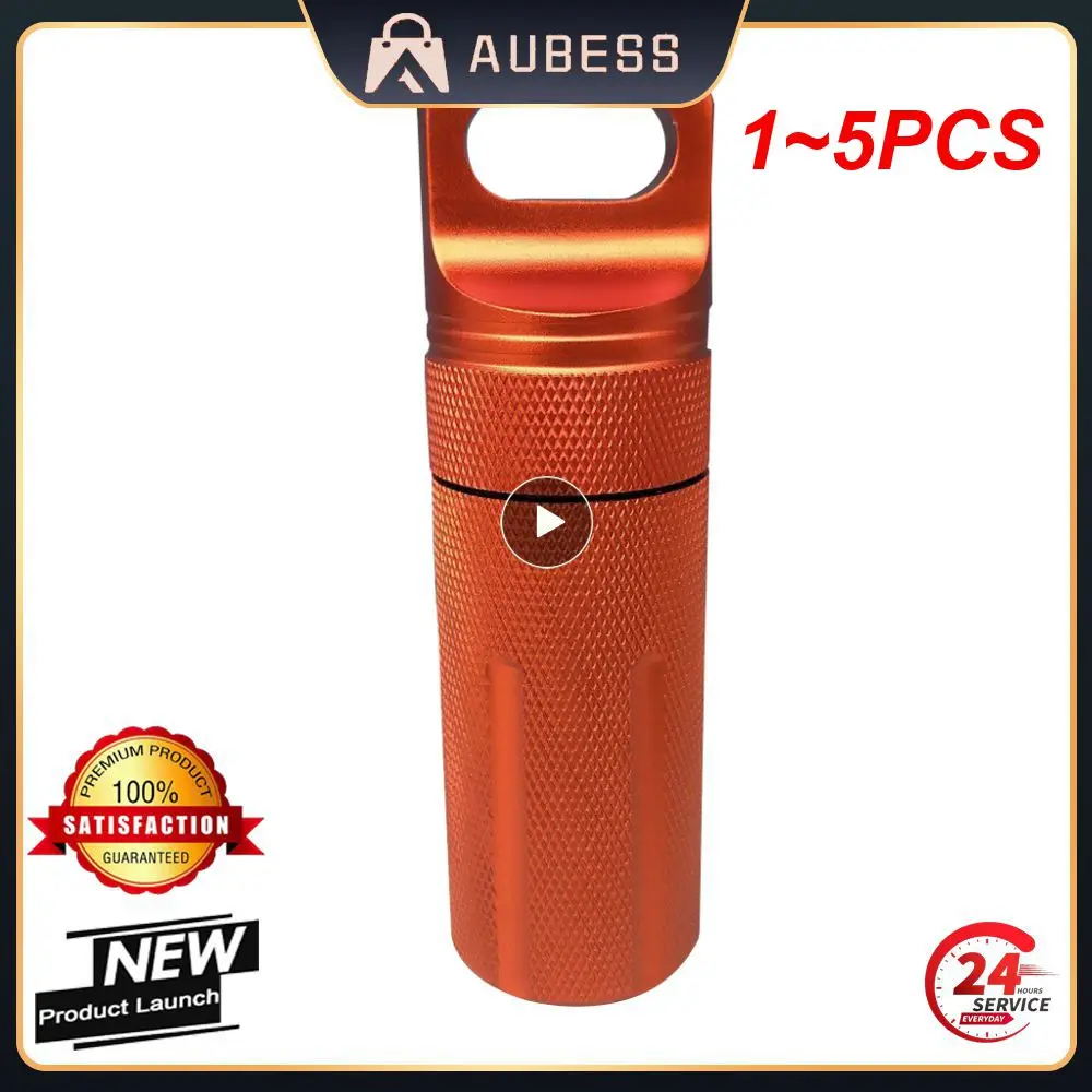 

1~5PCS waterproof Container capsule dry pill outdoor hike camp medicine holder Survive seal box storage trunk bottle case match