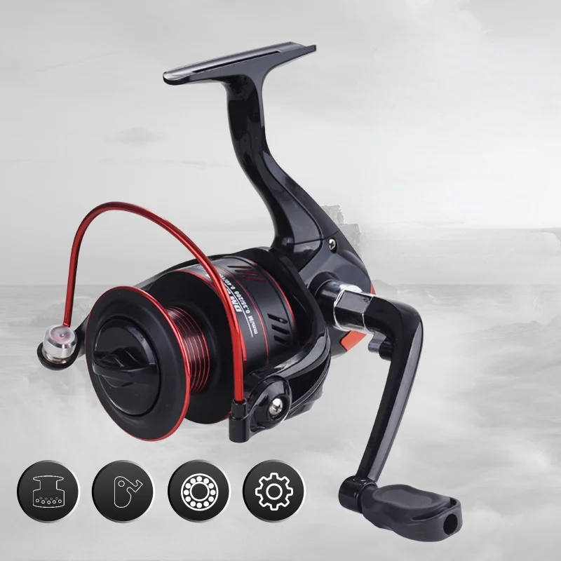 

Рыболовная спиннинговая катушка, металлическая Катушка 5,2: 1, подшипник для карпа, Рыболовная катушка, стандартная металлическая леска, чашк...