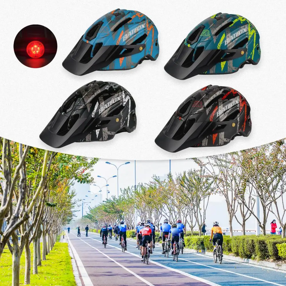 

Safety Bicycle Helmet Breathable One-piece Design Accessory Skateboard Cycling Bike Helmet with LED Light Cycling Equipment