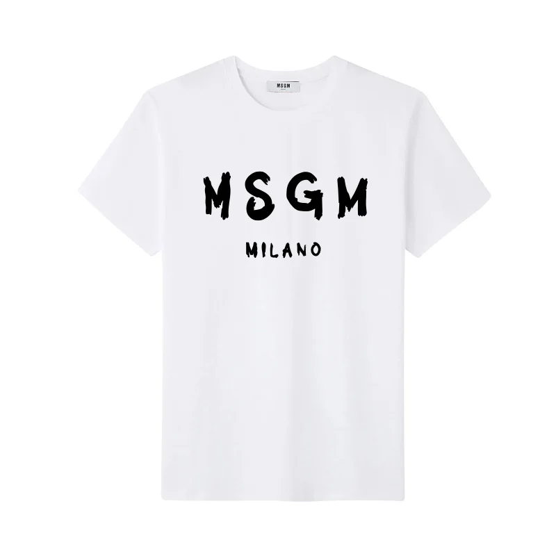 

Summer Fashion 100%cotton Men/Women T-shirts Letter Printed O-Neck Short Sleeve T Shirt Casual Breathable Top Tees Short Sleev