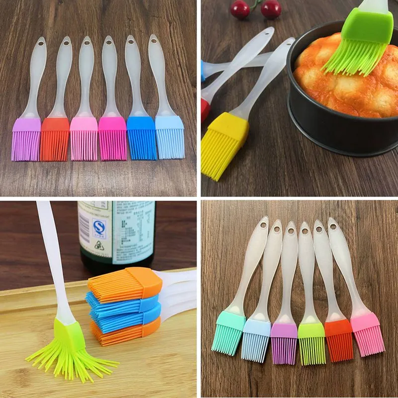 

NEW Silicone BBQ Tools Oil Brush high temperature Silicone Baking Bakeware Bread Cook Pastry Oil Cream BBQ Tools Basting Brush