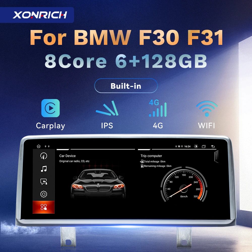 Автомобильный мультимедийный плеер 6G Carplay Android11 для 3 серии F30 F31 F34 4 F32 F33 F36 2013-2016