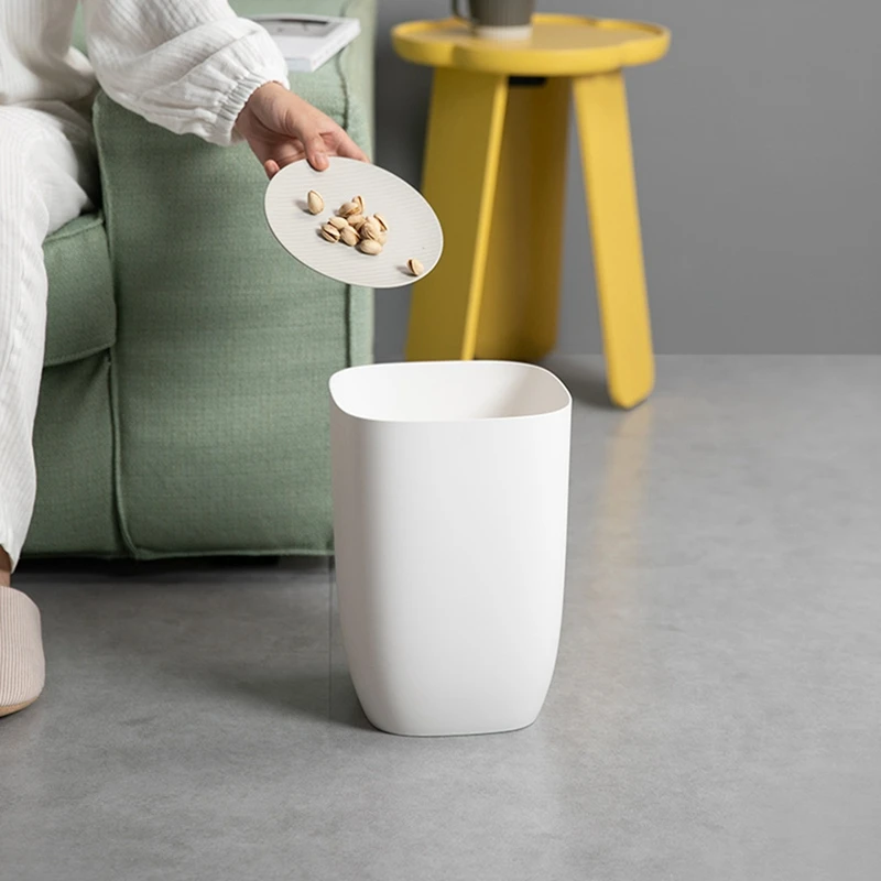 

Bathroom Trash Bin Small Office Can Plastic Waste Paper Rubbish Bin Modern Bin For Bathroom Bedroom Living Room