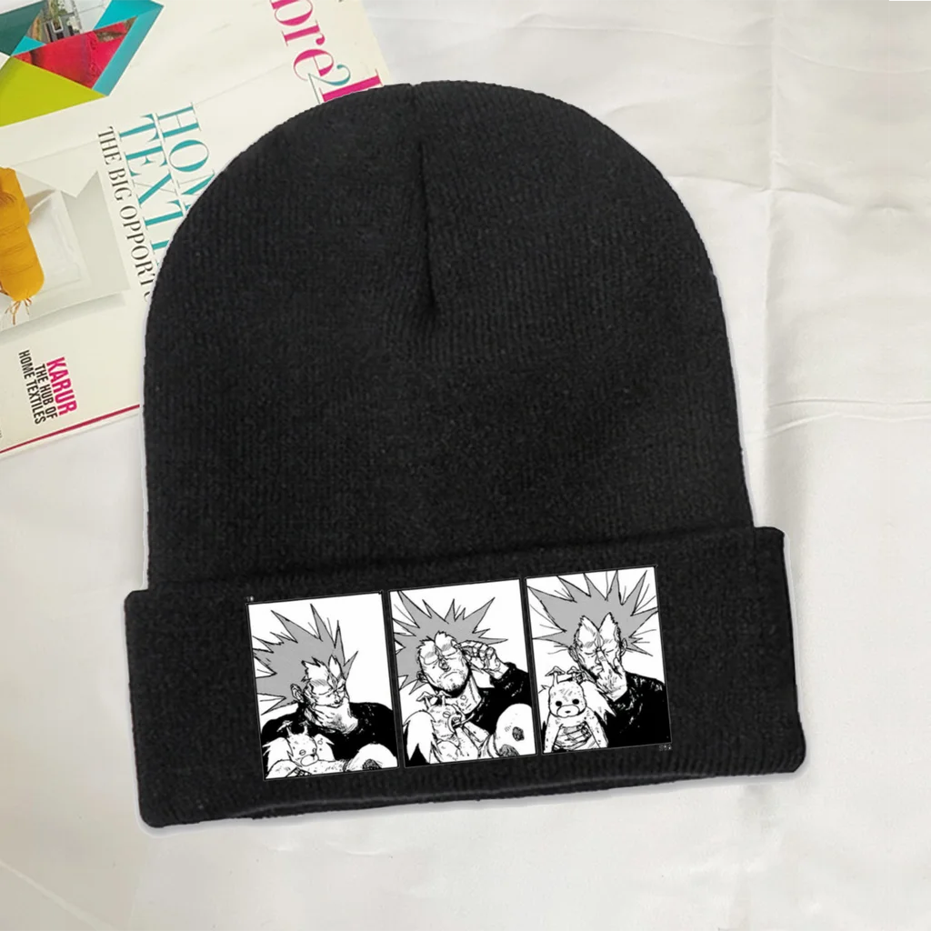 

Different Mood Skullies Beanie Dorohedoro Japanese Manga Series Knitted Bonnet Adults Caps Outdoor Fashion Brimless Elastic Hats