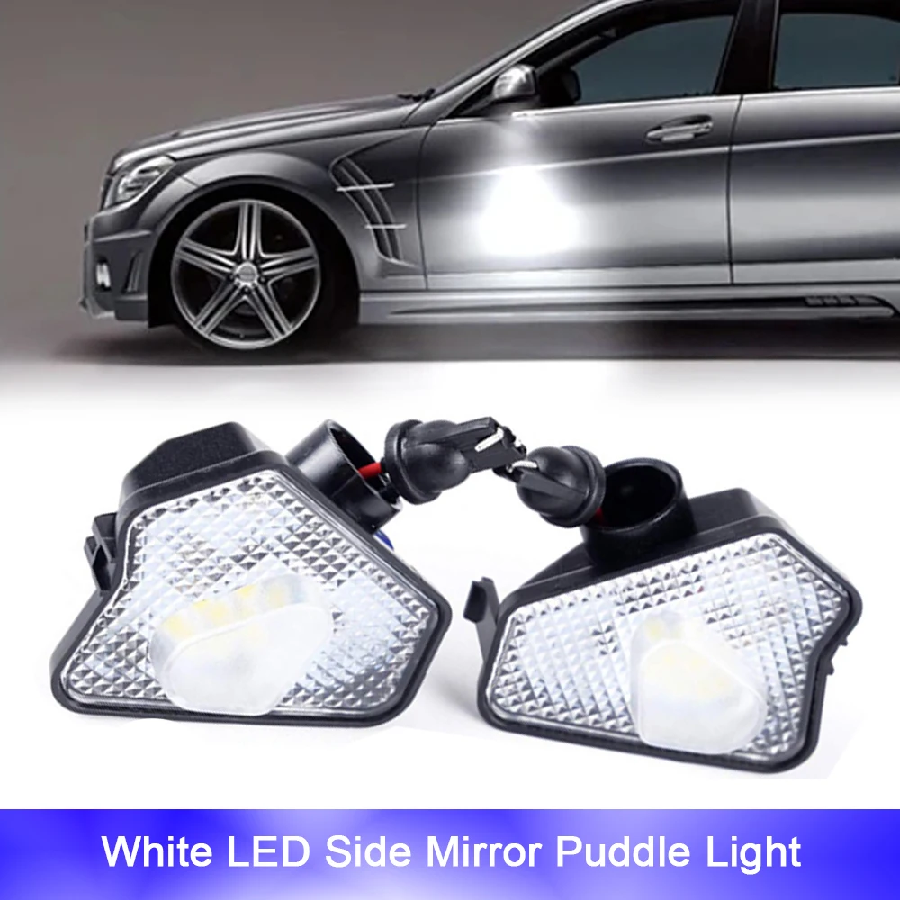 2 шт. светодиодные лампы зеркала мерседес для заднего вида GLC200 GLK200 GLA180 CLS280 CLS220 CLA180