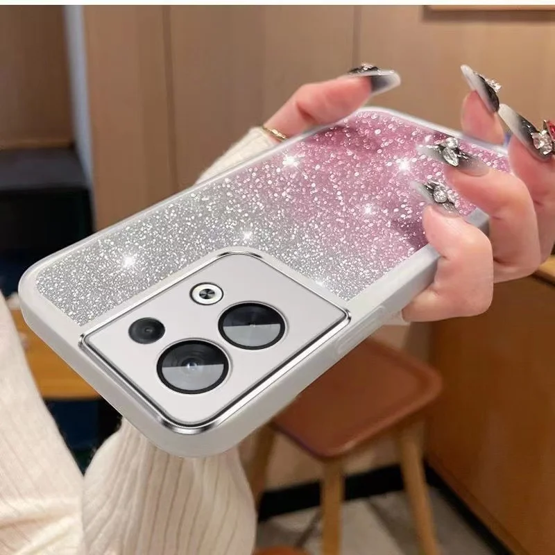 Блестящий Защитный чехол для объектива с блестками Oppo A52 A72 A92 A52S A53 A54 A55 A57 4G 78 A58 A58X