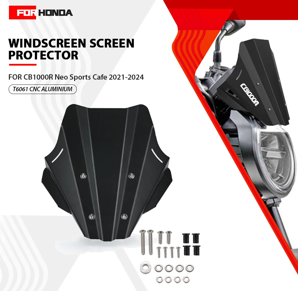 Для Honda CB1000R Neo Sports Cafe 2021 2022 2023 2024 чехлы на лобовое стекло мотоцикла регулируемое
