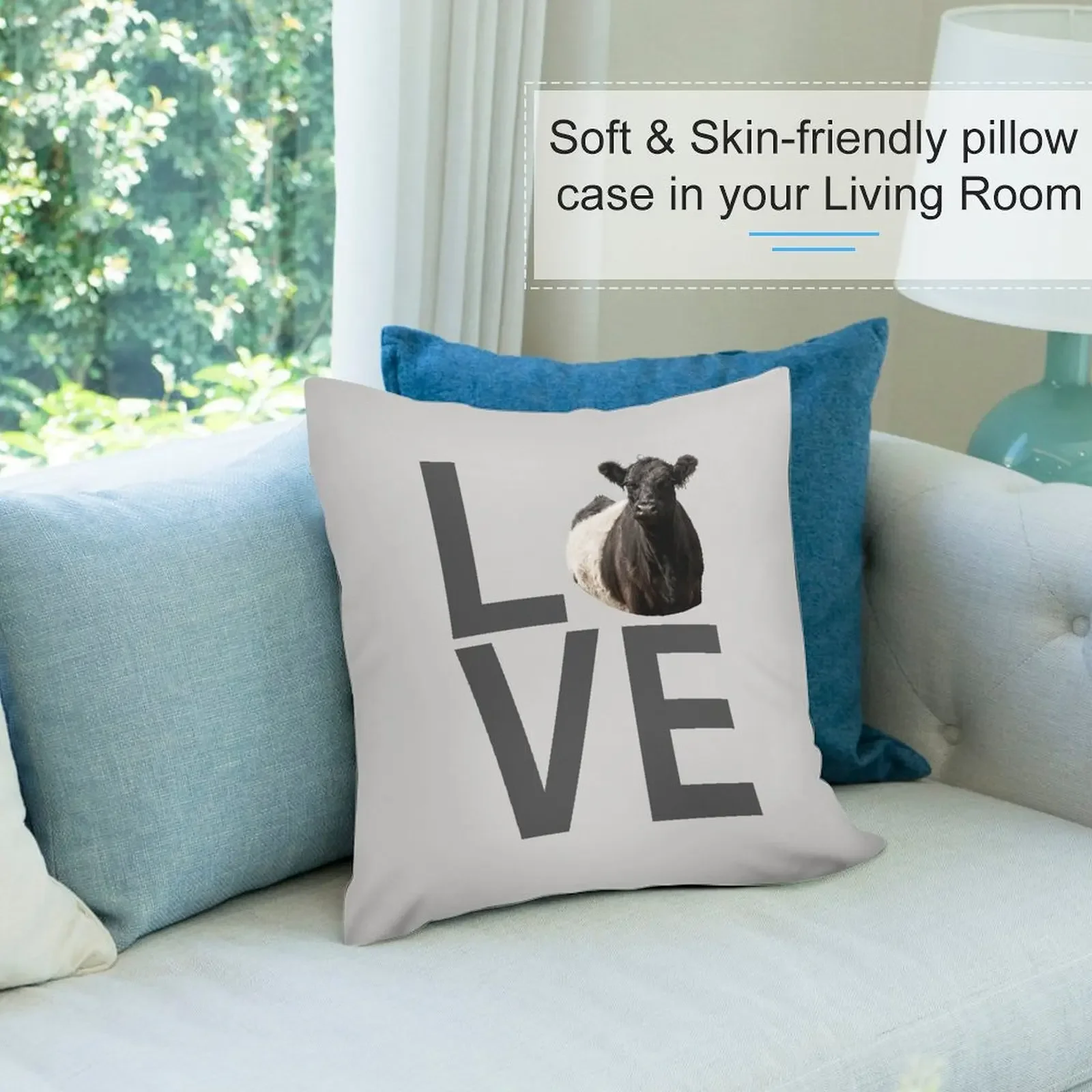 LOVE Поясная подушка Galloway Cows наволочка роскошные аксессуары для дома декоративные