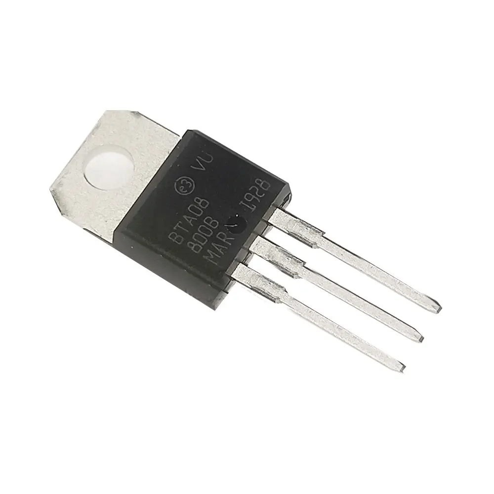 

10PCS/LOT BTA08-800B 08-800b BTA Full Range Bidirectional Triode Thyristor Sealed TO-220 Brand New Spot