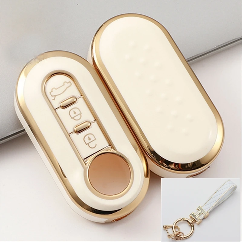 

TPU Car Folding Key Case Cover Shell Fob For FIAT 500 Ducato Panda Punto 500L Lancia Musa For Citroen jumper For Peugeot Boxer