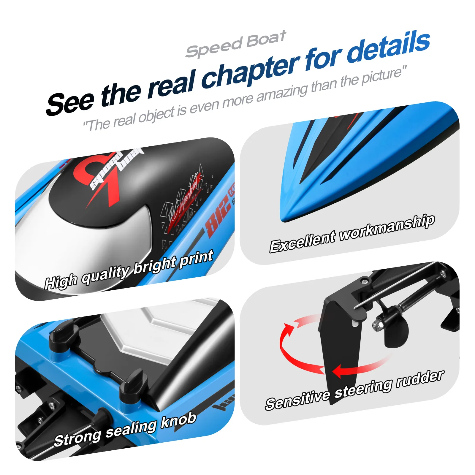 Новая высокоскоростная лодка 40 км/ч 2 4 ГГц гоночная с дистанционным управлением