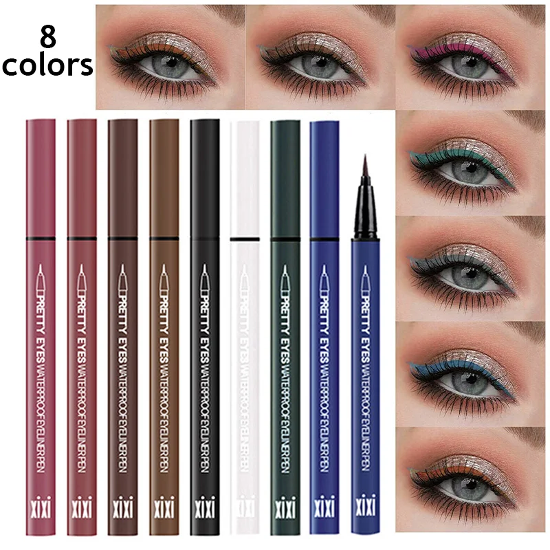 

Makeup Eyeliner Liquid Eyeliner Colorful Waterproof Easy Makeup Matte Smooth Long Lasting Fashion Beautiful Eye Makeup
