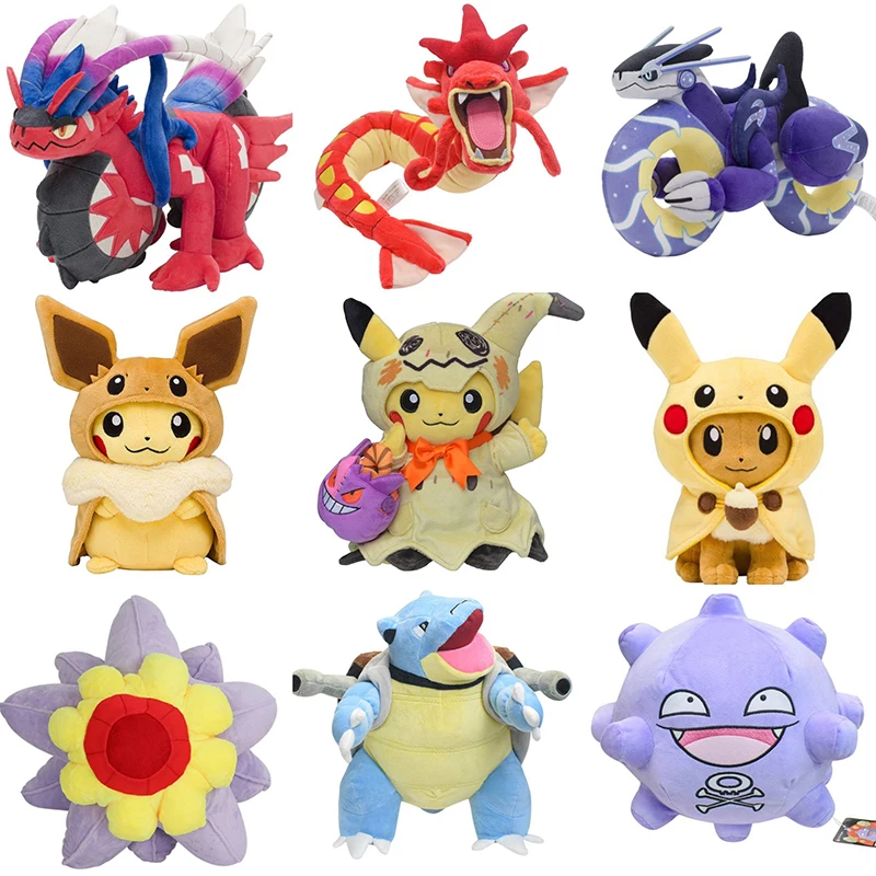 

Новинка, плюшевая игрушка Pokemon Mimikyu Pikachu, игрушка Cinderace, тапульта, кораидон, бластоз, клопин, Starmie, аниме, детская игрушка, подарок на Рождество