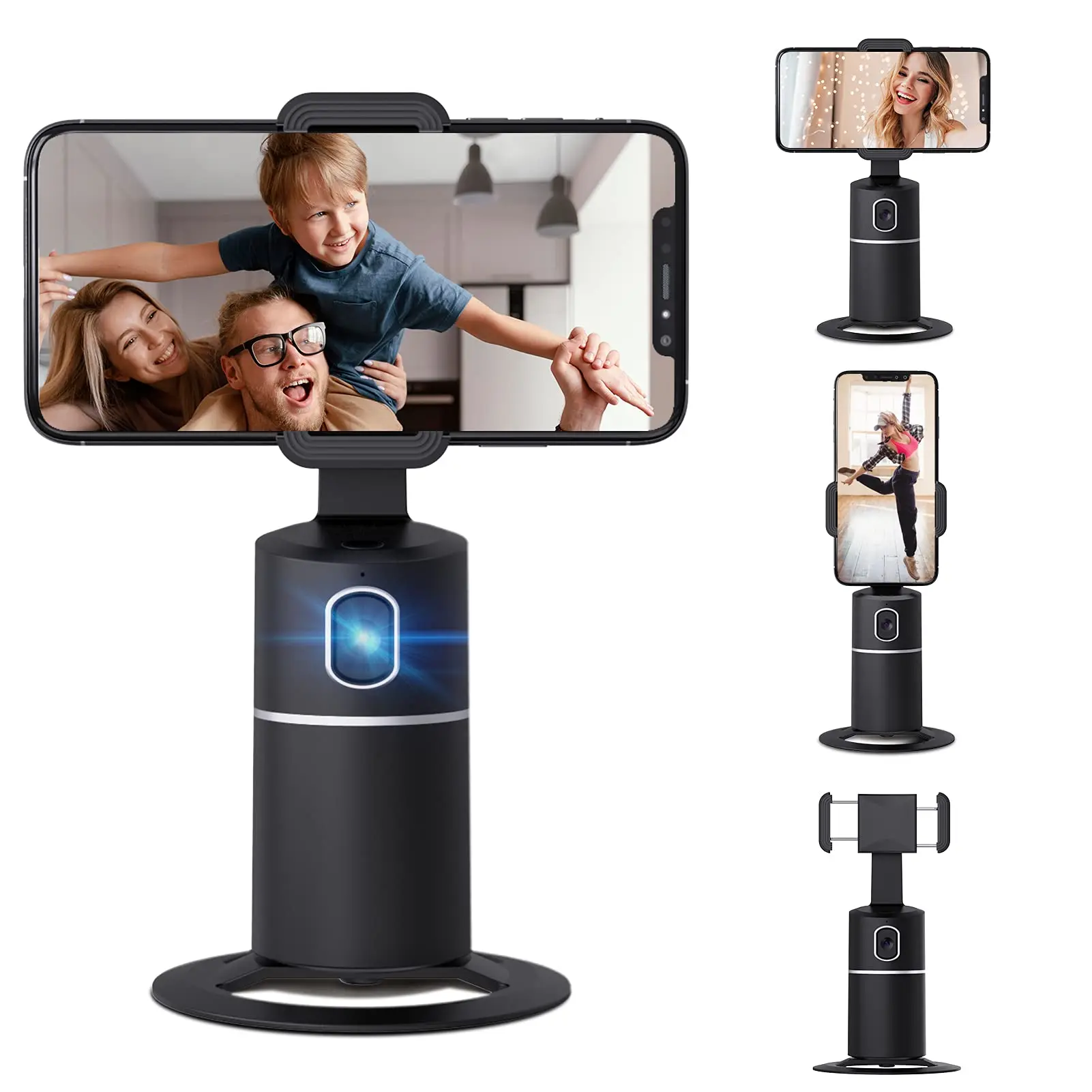 

Auto Smart Shooting Selfie Stick 360° Object Tracking Holder All-in-one Rotation Face Tracking Camera Phone Holder