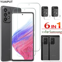6in1 peliculahydrogel film for samsung galaxy a53 5g screen protector samsunga53 a73 a71 a72 protective film samsung a52 a51 soft glass sansung a22 a52s a32 phone back film camera protection samsung a53 hidrogel