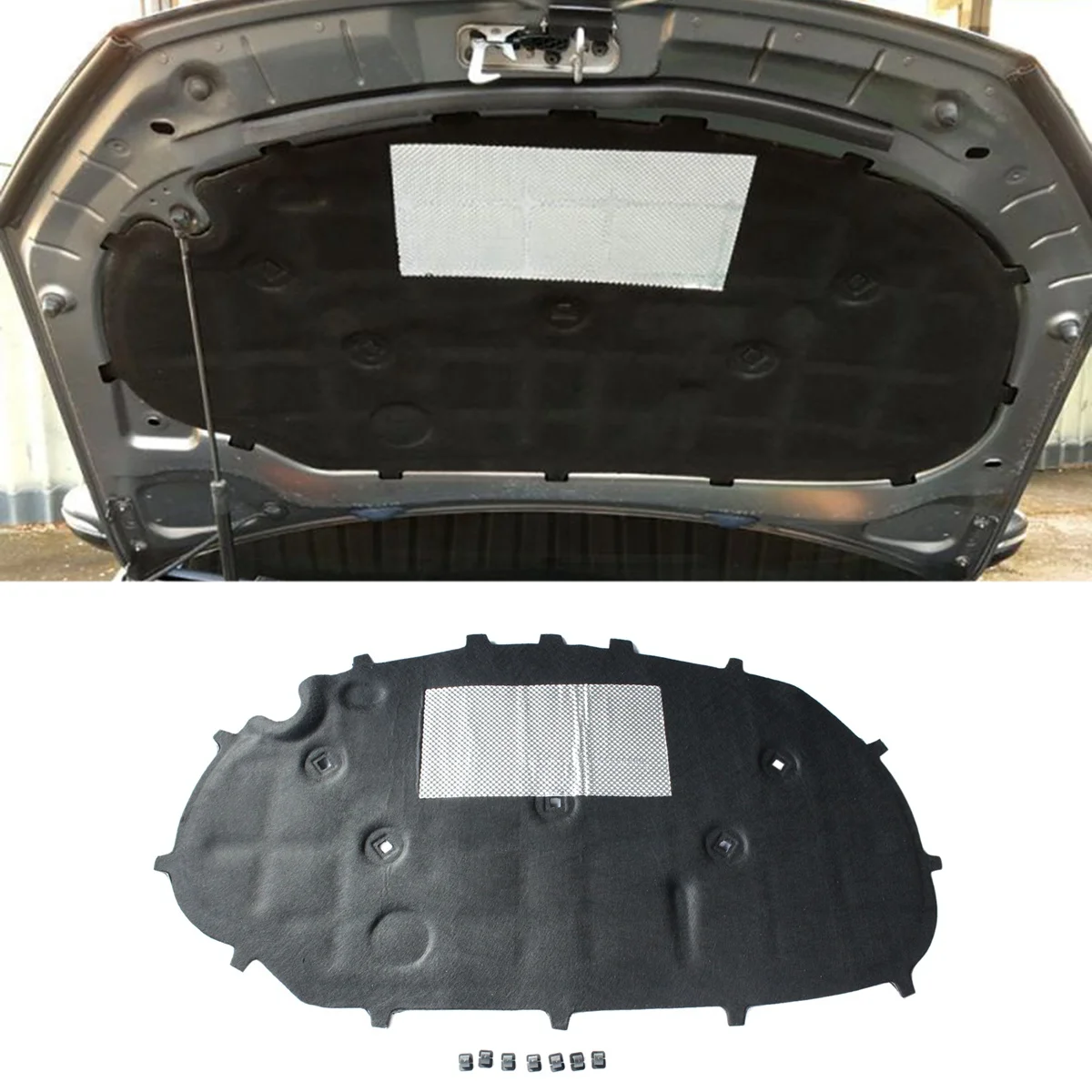 

5K0863831G for Golf VI Golf 6 5K 2009-2014 Hood Engine Sound Insulation Pad Soundproof Cotton Heat Insulation Pad Mat