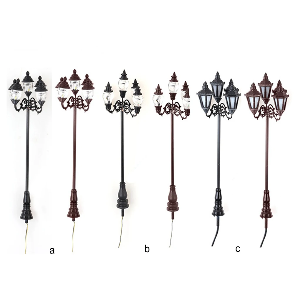 

Миниатюрный декоративный фон для фотосъемки с уличной лампой, реквизит для украшения сада, искусственные линии, освещение ландшафта с питанием от батареи