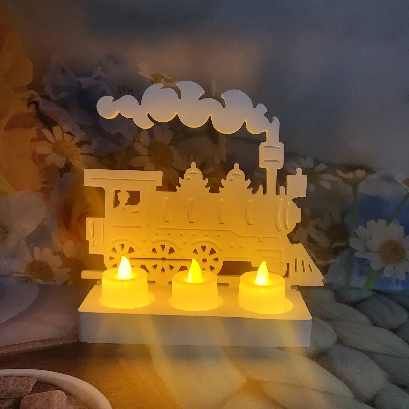 Подсвечник с паровым двигателем подсвечник украшения силиконовая форма сделай