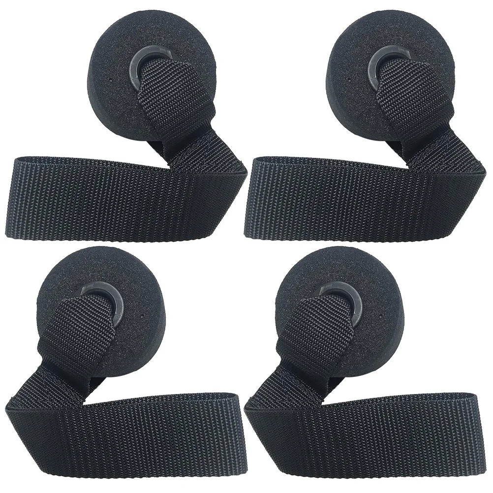 

4pcs Door Anchor Wear-resistant Black Training Strap Resistance Band Door Anchor for Exercise Training