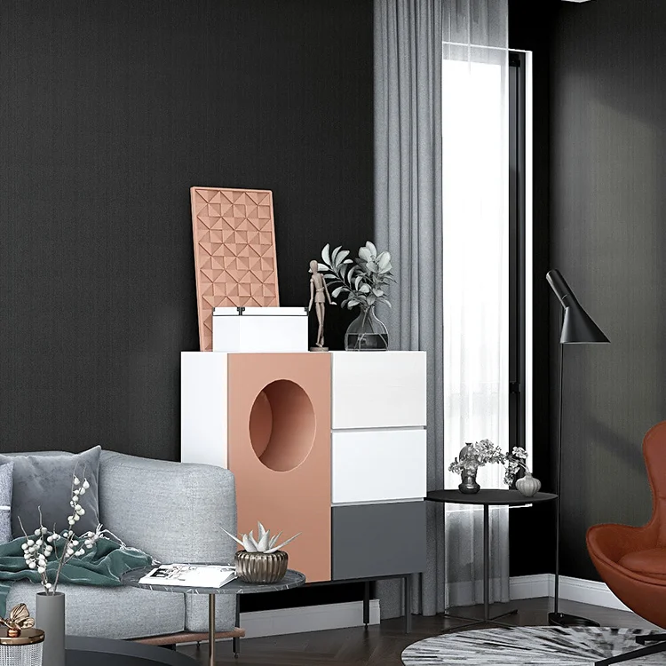 

Самоклеящиеся водонепроницаемые Стикеры, серые обои, влагостойкие мебельные наклейки, палочка для спальни, украшение для дома DF50ZS