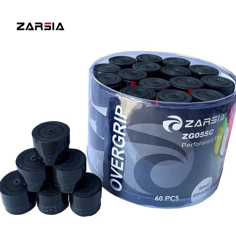 120PCS 2022 ZARSIA Perforated Tennis Racket Overgrips,Anti-Slip Tacky Badminton Padal Racket Grips