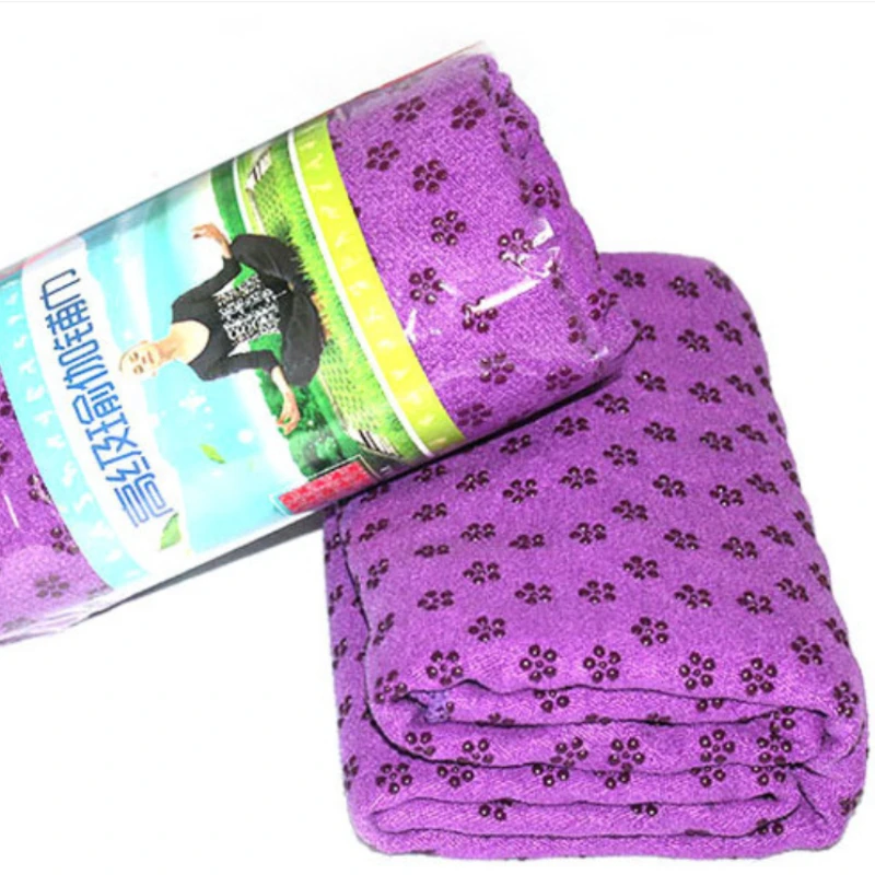 Yoga Blanket Antiskid  Mat Towel Microfiber Blanket Soft Thickened PVC Sports Equipment Sports Travel FoldingFitness Pilates Mat