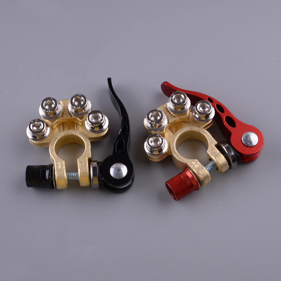 

Universal 1 Pair Positive Negative Battery Interface Terminal Connector Clamp Adjust Disconnect Quick Release Tool 4 Way