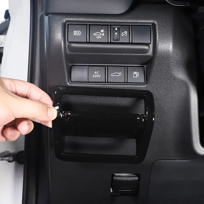 ABS углеродное волокно/черный для Toyota Land Cruiser Prado 2024-2025 переключатель автомобильной