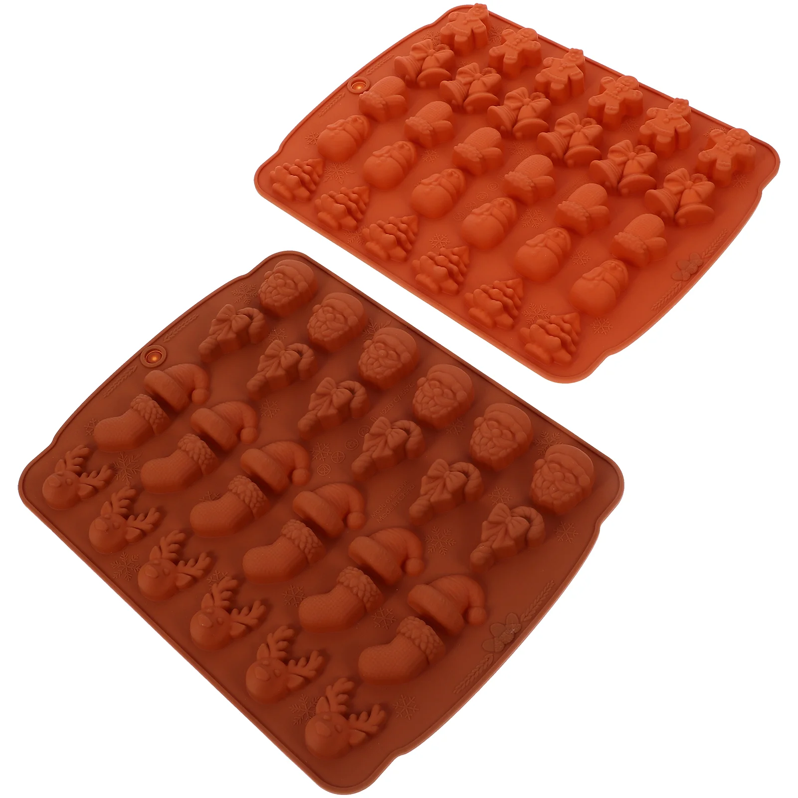 

2pcs Silicone DIY Chocolate Mold Candy Christmas Silicone Mold Chocolate Silicone Mold for Kitchen