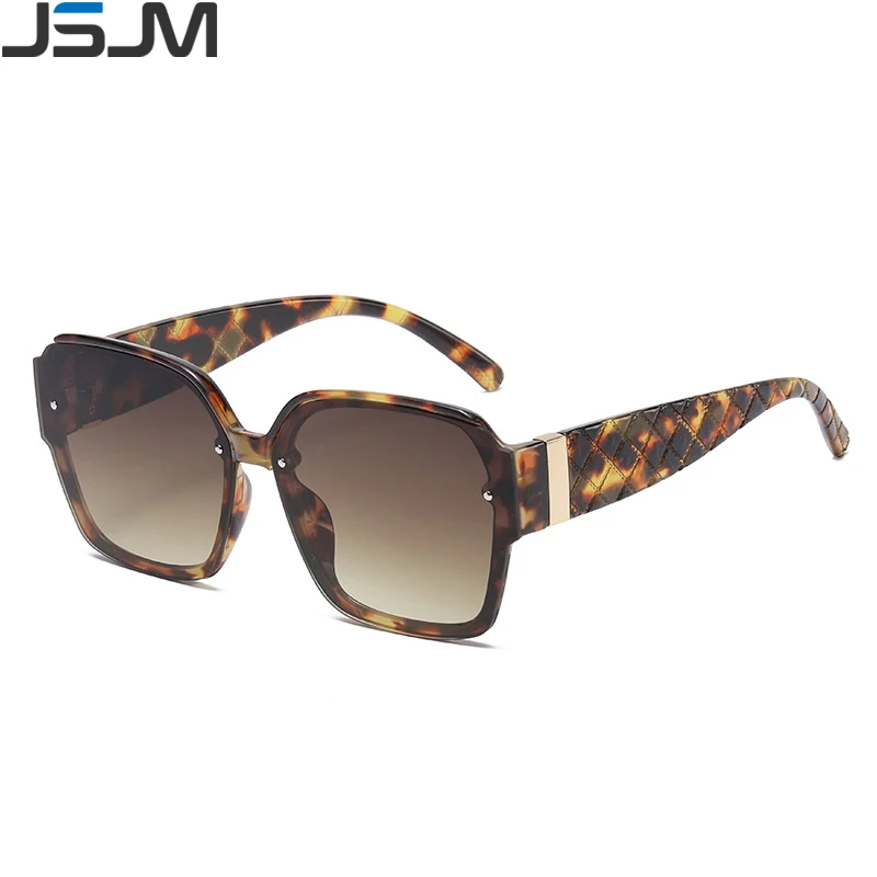 

JSJM New Fashion Big Frame Square Sunglasses Women Brand Designer Classic Trend Sun Glasses UV400 Ladies Eyewear Oculos De Sol