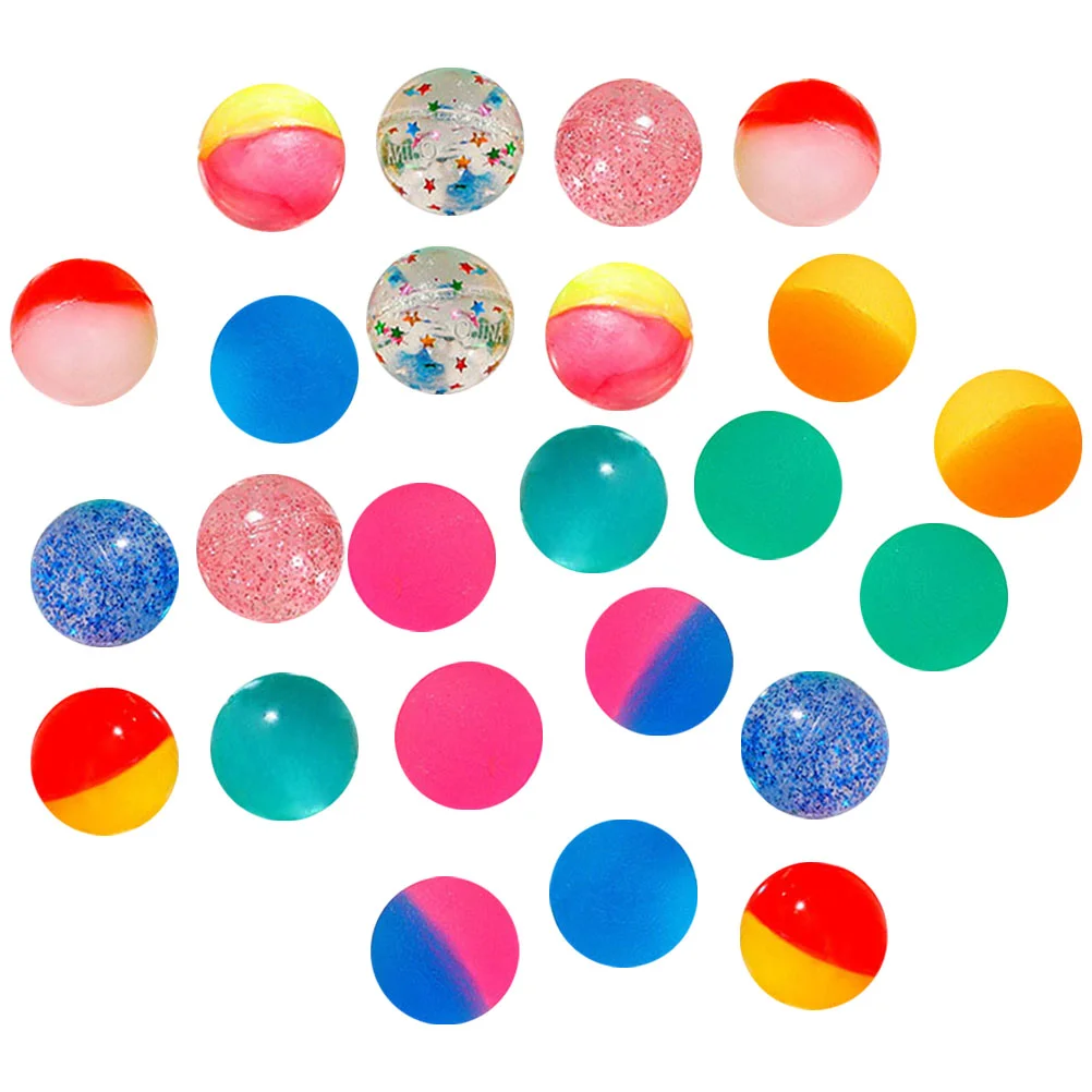

24 Pcs Bouncy Ball Party Favors Vending Machine Funny Bouncing Balls Kid Toys Birthday Small High