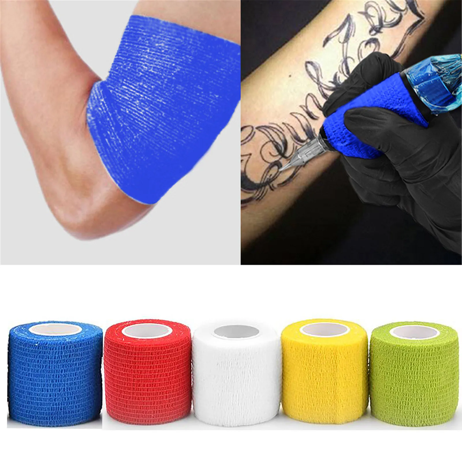 

Tape Tattoo Accessories 5pc Tattoo Disposable Cover Adhesive Machine Beauty Tools Skin Care for Men Cold Roller for Face