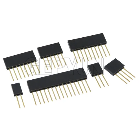 GEPYUN Однорядные женские штифты для Arduino 2/3/4/6/8/10/15Pin