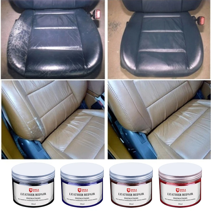 

Car Leather Filler Repair Cream Vinyl Repair Filler Scratch Restoration Cracks Rips Tool Liquid Skin Cleaner Car Accseeories