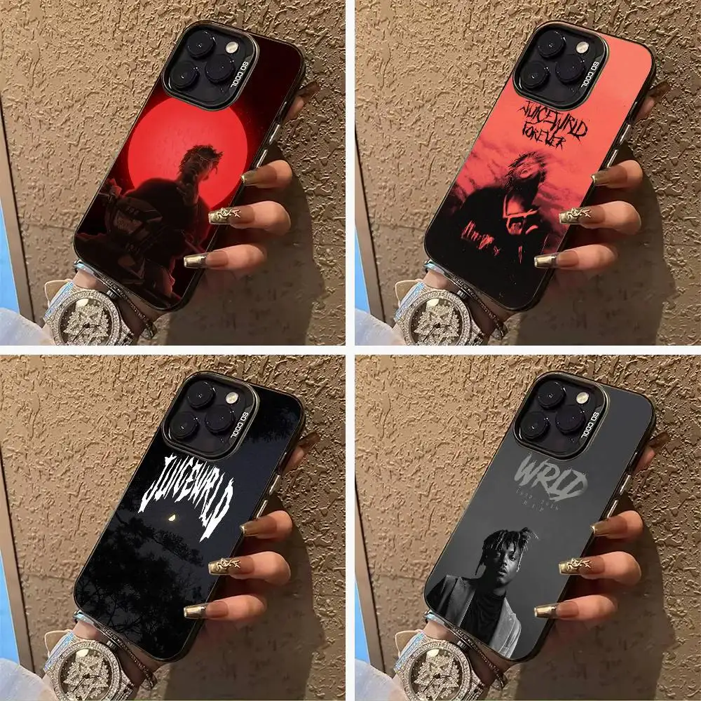 Фото Чехол для телефона Rapper -999 J-Juice W-WRLD для iPhone 17, 16, 11, 12, 13, 14, 15, 16 Pro Max Plus, цветной, серебристый, с защитным бампером №1