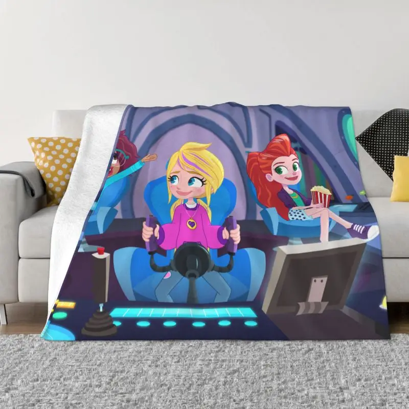 

Одеяло Полли Фланелевое, флисовое, с 3D принтом в стиле аниме (s), для дома, постельного белья