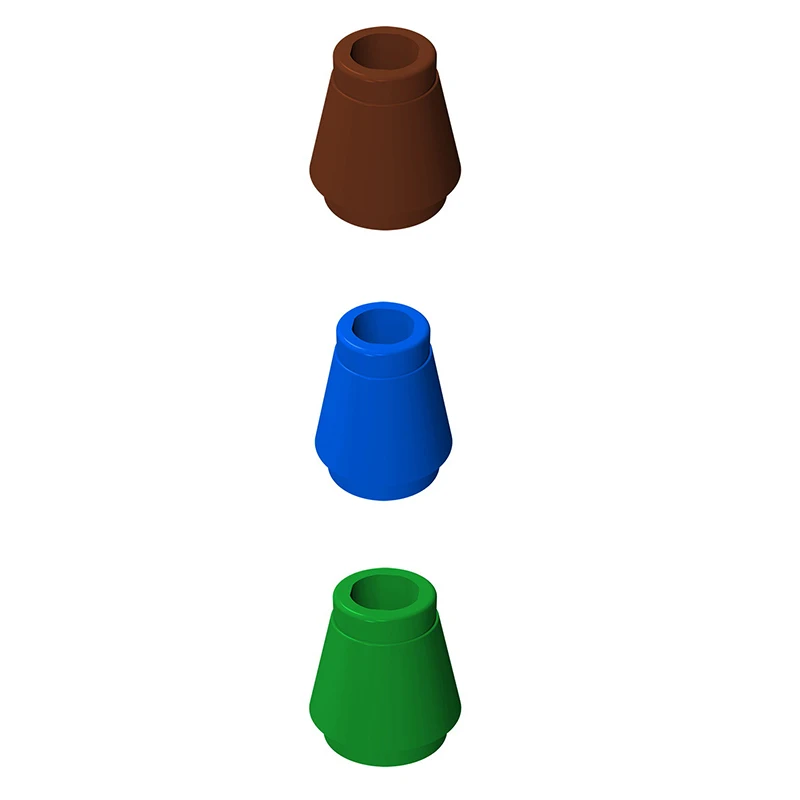 Pinlepai 4589 59900 конусный кирпич 1x1 блок с верхней канавкой строительные блоки частицы