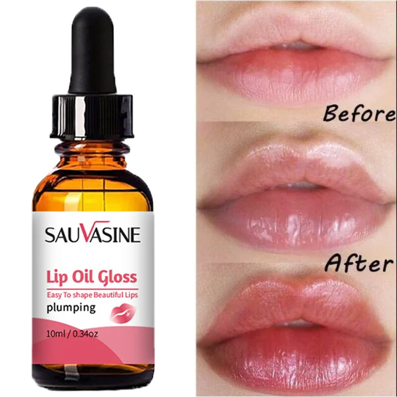 

Instant Volumising Lips Serum Plumper Repairing Reduce Fine Lines Fuller Filler Bigger Pulp Lips Moisturizing Care Essence 10ML