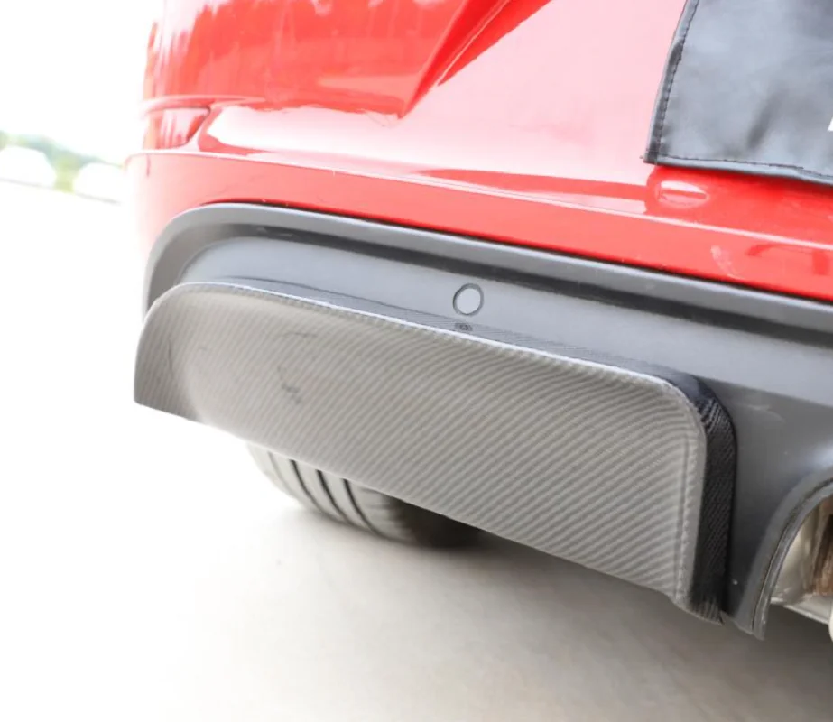 2 шт. задний бампер из углеродного волокна диффузор разветвители крышка для Porsche