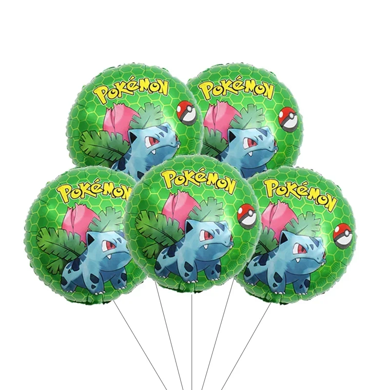 Фото 5pcs Pokemon Pikachu Go Aluminum Foil Balloon Birthday Party Decorations Boy Girl Gifts Air Globos Baby Shower Kids Party Gifts №5