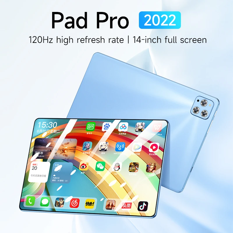 [Global Edition] 2022 Nova Tablet De Chegada Pc Android 12   Polegadas Tela Grande 8+128GB Card Duplo Classe Online