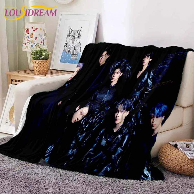 Новейшее одеяло Kpop Bangtan Boys для дивана кровати супермягкое теплое флисовое