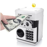 new password atm piggy bank safety electronic money saving box automatic chewing cash cat coins bank kids gifts panda money box