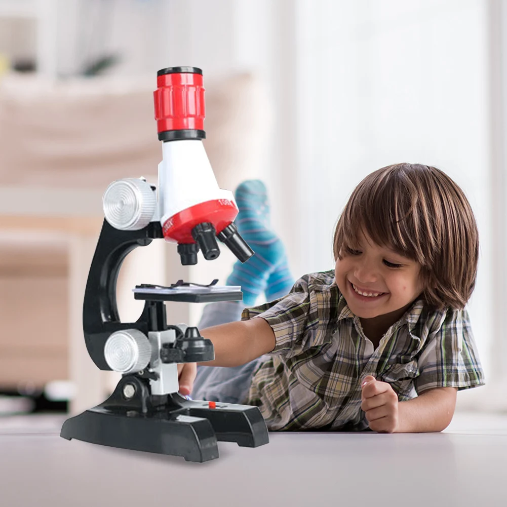 

100X/400X/1200X Biological Microscope Students Science Educational Teaching Toys for Children Home School Supplies