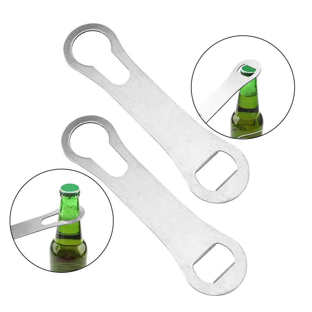 

2 шт., портативная открывалка для бутылок из нержавеющей стали